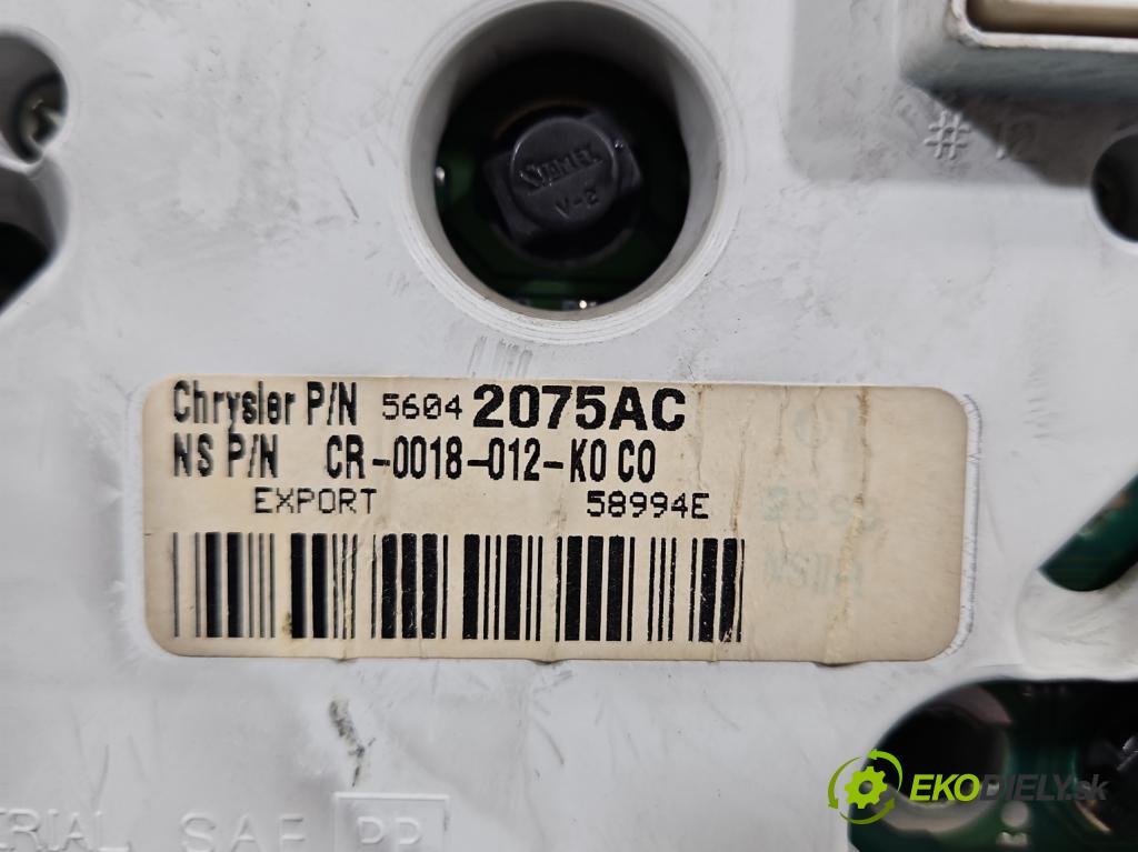 Jeep Grand Cherokee WJ 1998-2004 4.7 V8 220KM automatic 162 kW 4701 cm3 5- prístrojovka/ budíky 56042075AC (Prístrojová doska)