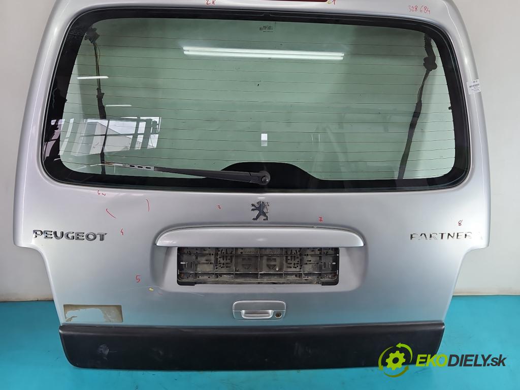 Peugeot Partner I 1996-2008 1.6 16V 109 hp manual 80 kW 1587 cm3 5- zadní kufrové dveře  (Zadní kapota (kufr))
