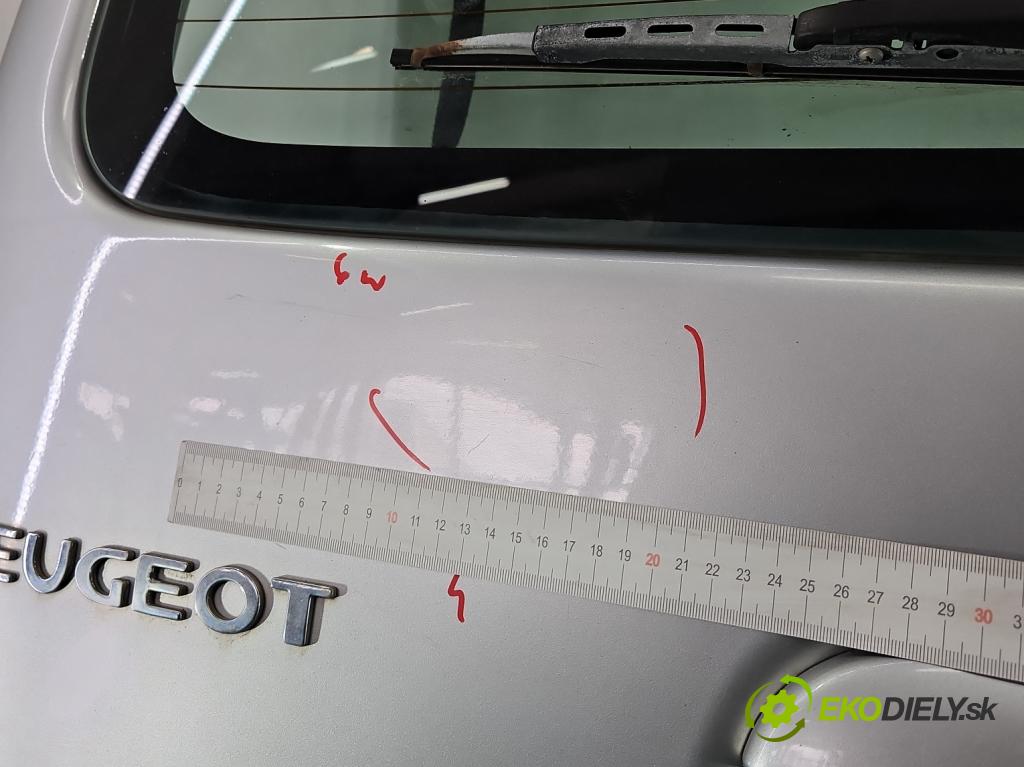 Peugeot Partner I 1996-2008 1.6 16V 109 hp manual 80 kW 1587 cm3 5- zadní kufrové dveře  (Zadní kapota (kufr))