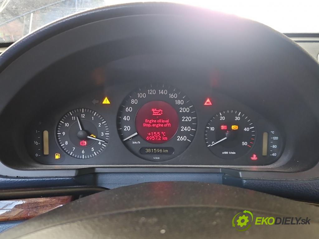 Mercedes E W211 2002-2009 2,2.0 cdi 150 HP manual 110 kW 2148 cm3 4- prístrojovka/ budíky A2115400411 (Prístrojová doska)