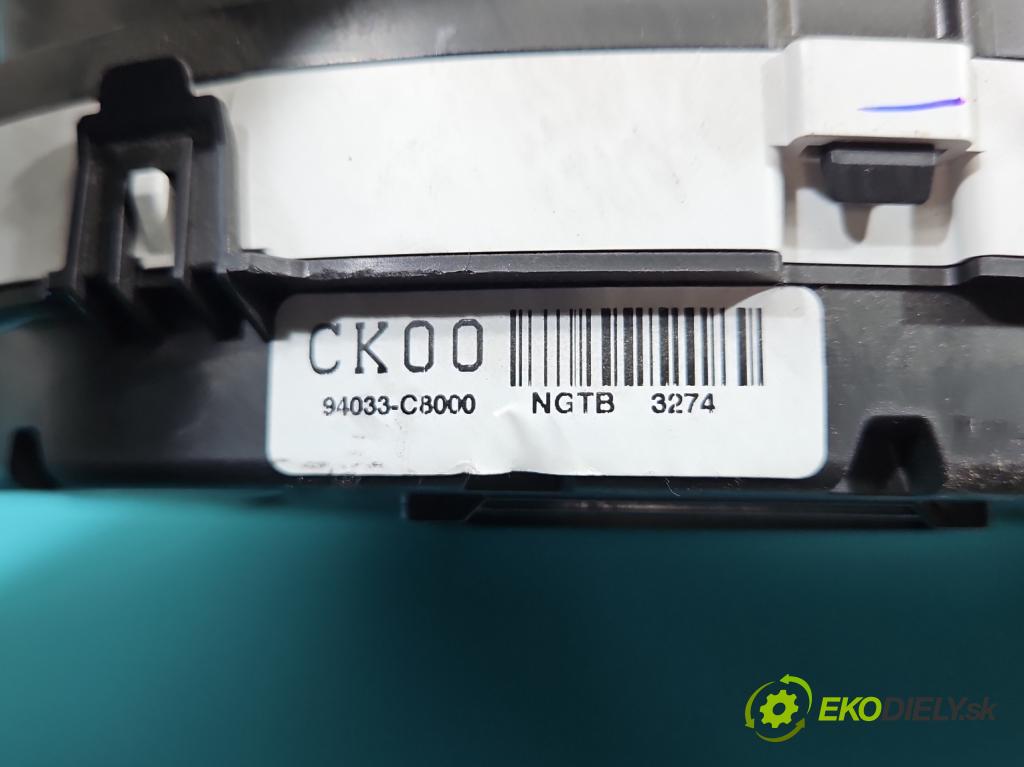 Hyundai i20 II 2014 -2020 1.2 16V 84KM manual 61,8 kW 1248 cm3 5- prístrojovka/ budíky 94033-C8000 (Prístrojová doska)