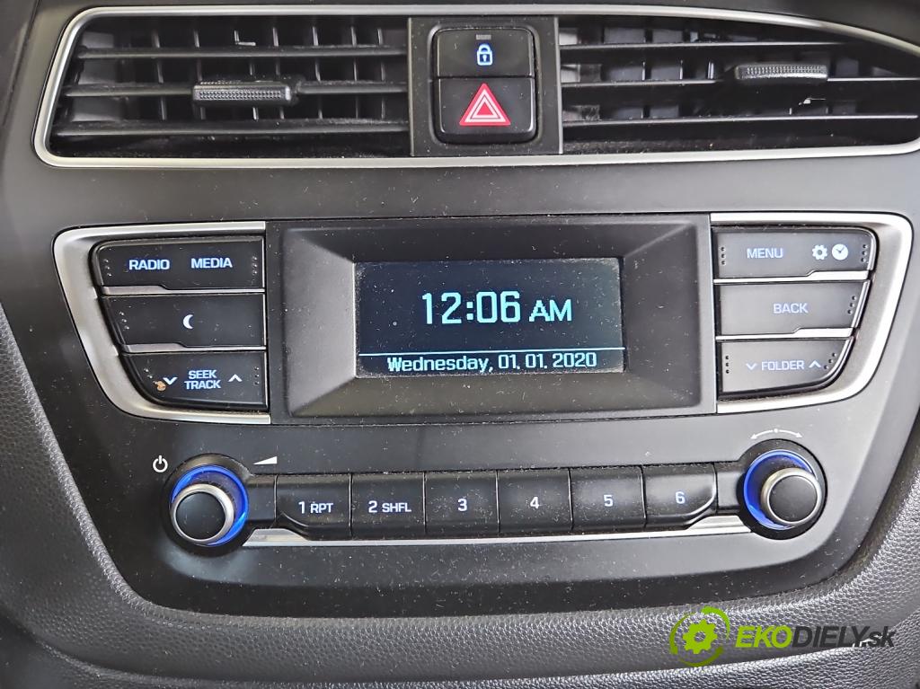 Hyundai i20 II 2014 -2020 1.2 16V 84KM manual 61,8 kW 1248 cm3 5- Radio originál 96150C8WY0RDR