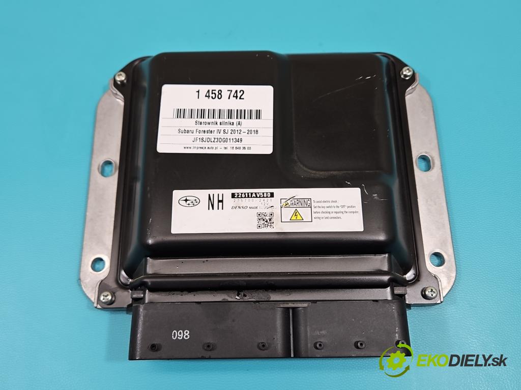 Subaru Forester IV SJ 2012-2018 2.0 BOXER 147 HP manual 108 kW 1999 cm3 5- riadiaca jednotka motora 275700-2420
