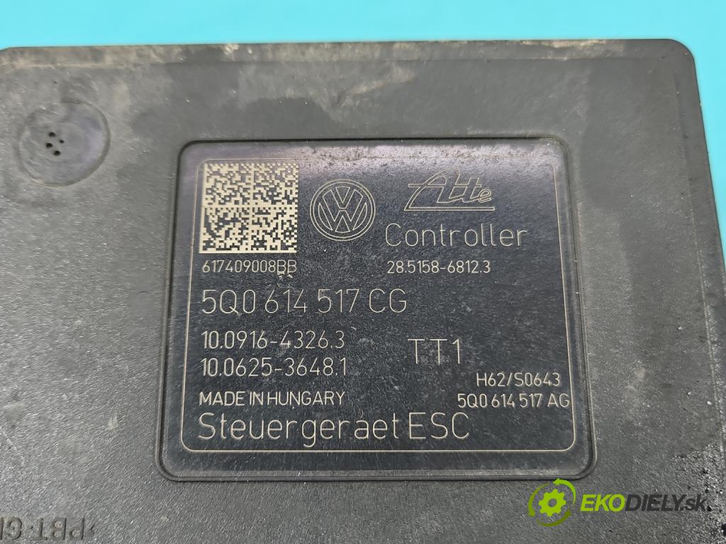 Skoda Superb III 2015-2024 1.4 TSI 150 HP manual 110 kW 1395 cm3 5- čerpadlo abs 5Q0614517CG (Pumpa ABS)