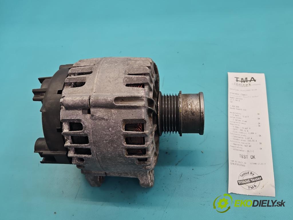 Skoda Superb III 2015-2024 1.4 TSI 150 HP manual 110 kW 1395 cm3 5- Alternator 04C903023M (Alternátor)