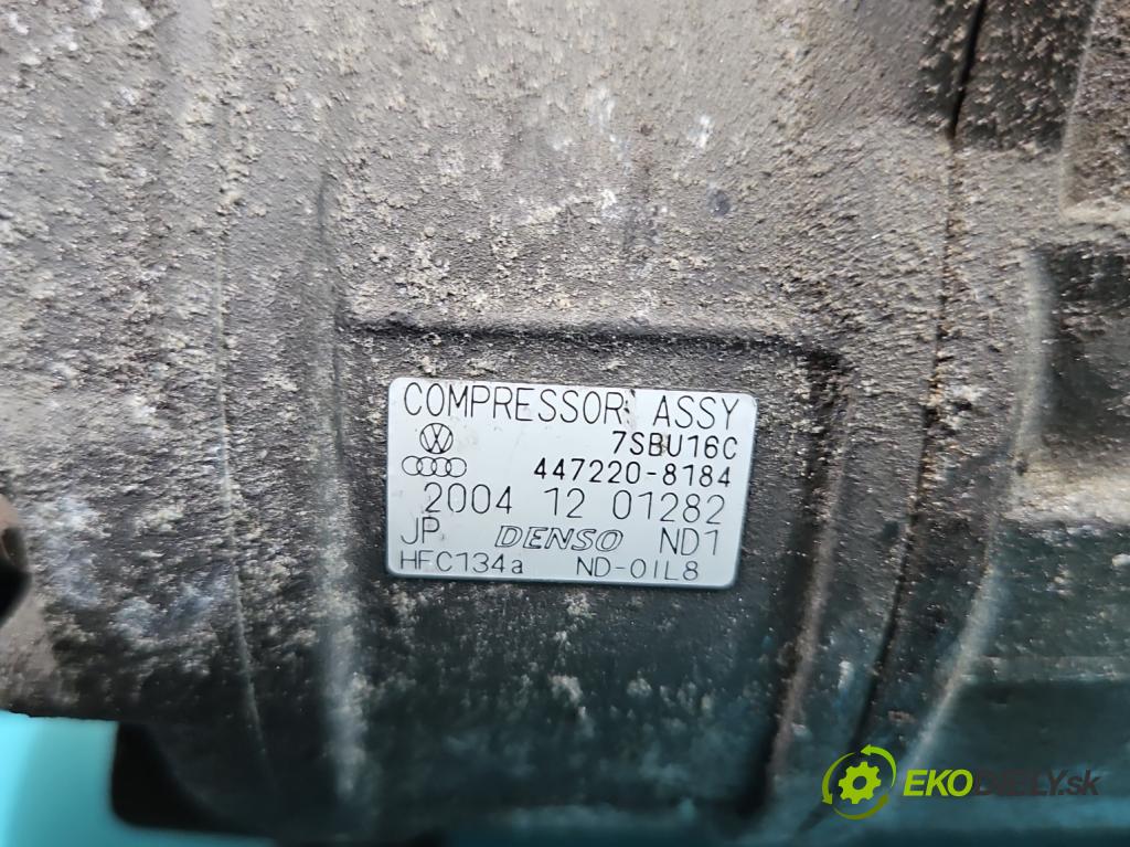 Skoda Superb I 2001-2008 1.9 tdi 131 HP manual 96 kW 1896 cm3 4- Kompresor: klimatizácie 447220-8184 (Kompresor klimatizácie)