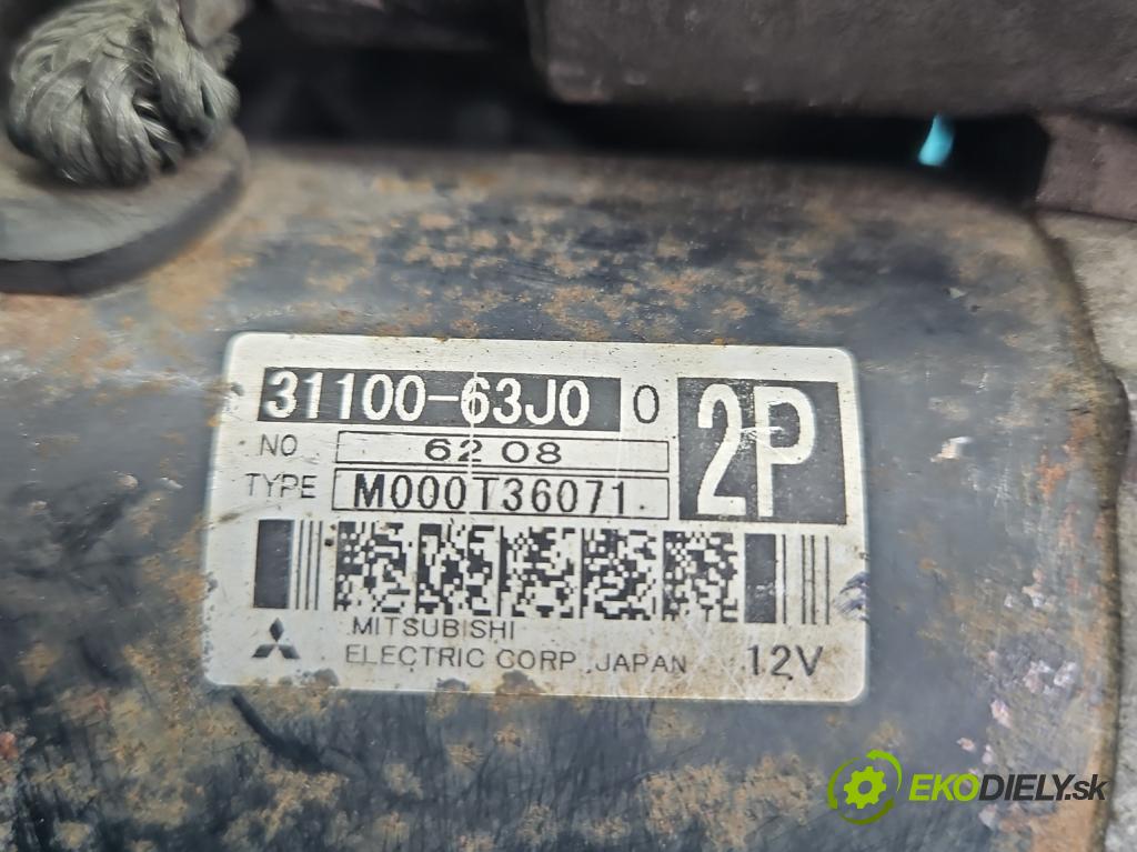 Suzuki Grand Vitara II 2005-2014 1.6 16V 106 HP manual 78 kW 1586 cm3 3- štartér 31100-63J0 (Štartér)
