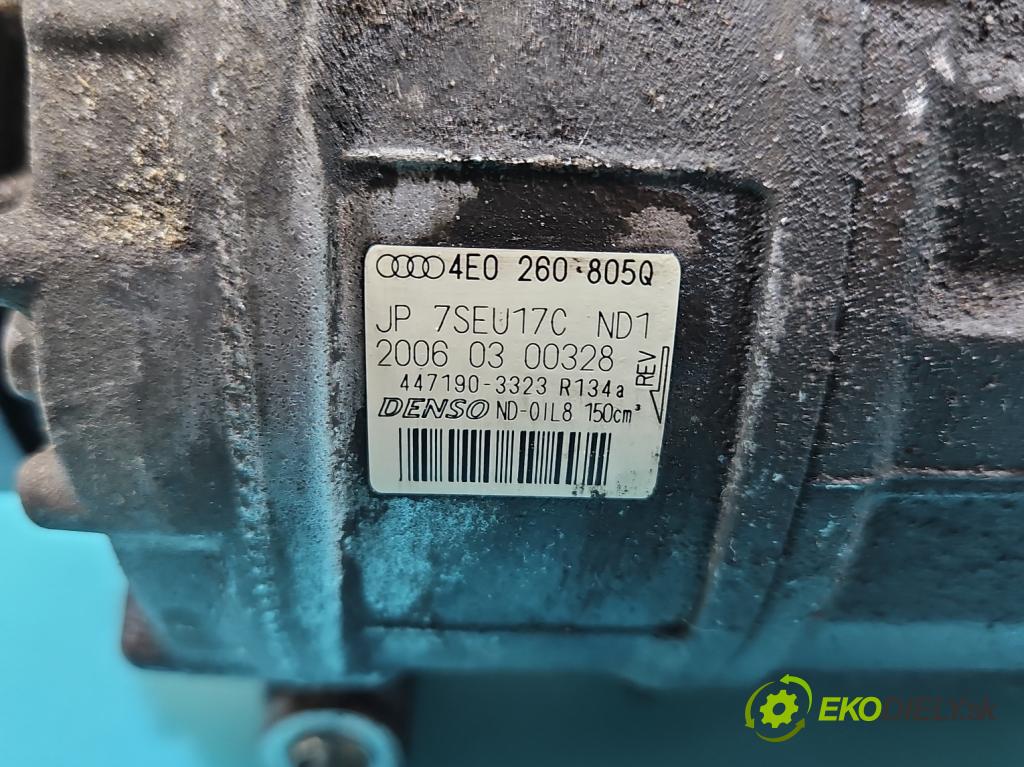 Audi Q7 2005-2015 4.2 V8 FSI automatic 257 kW 4163 cm3 5- Kompresor: klimatizácie 4E0260805Q (Kompresor klimatizácie)