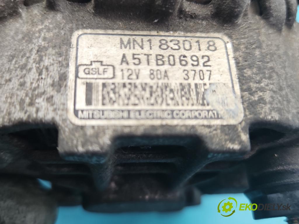 Mitsubishi Lancer VII 2001-2013 1.6 16V 98 HP manual 72 kW 1584 cm3 5- Alternator A5TB0692 (Alternátor)