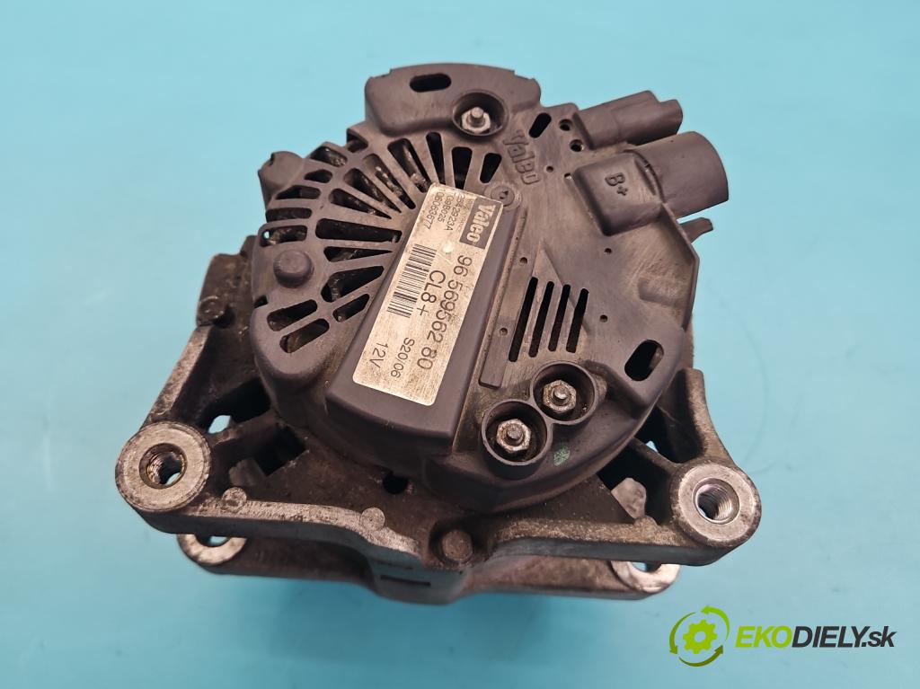 Peugeot 207 1.4 16V 88 HP manual 65 kW 1360 cm3 3- Alternator 9656956280 (Alternátor)