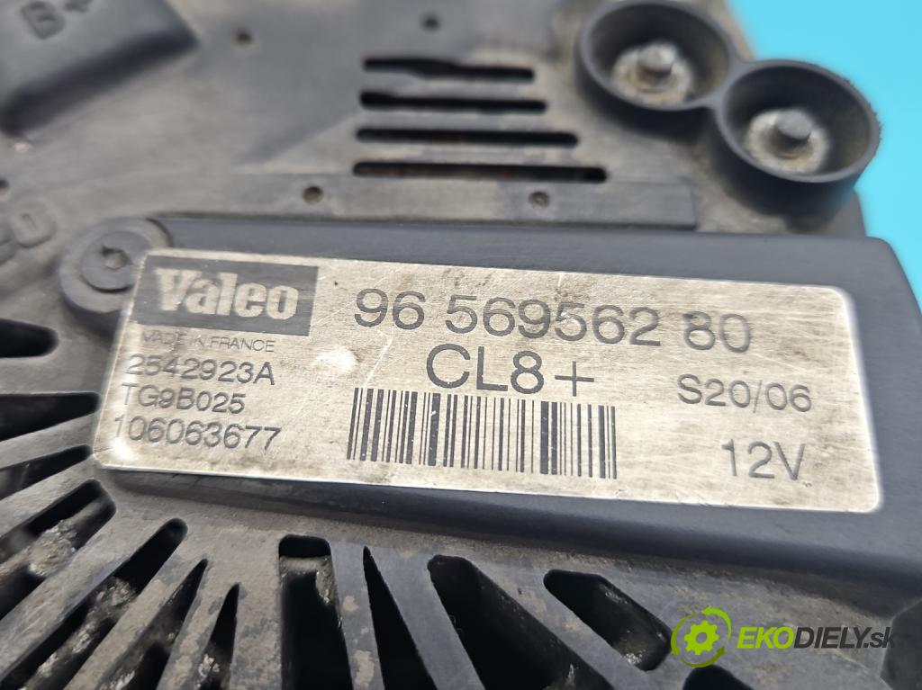 Peugeot 207 1.4 16V 88 HP manual 65 kW 1360 cm3 3- Alternator 9656956280 (Alternátor)