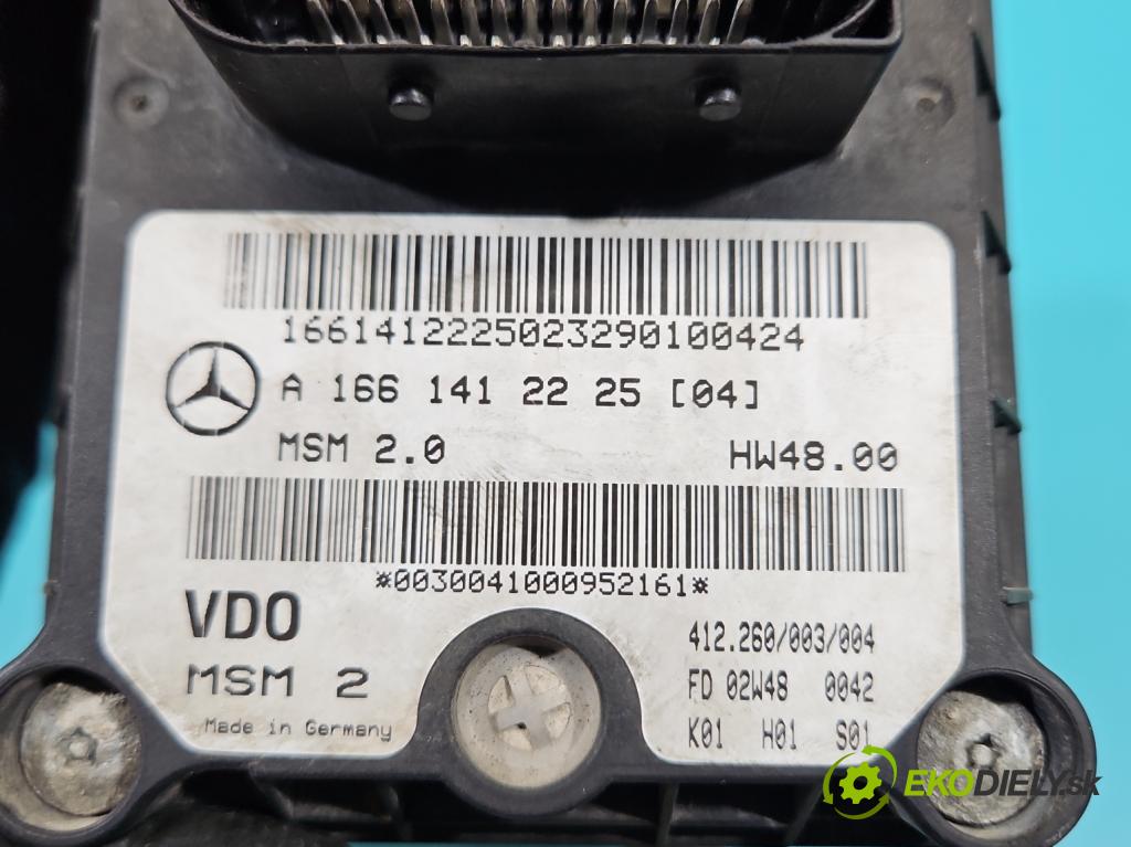 Mercedes A W168 1997-2004 1.6 102 HP manual 75 kW 1598 cm3 5- riadiaca jednotka motora A1661412225