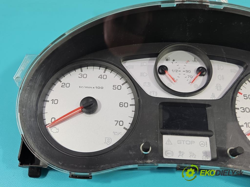 Peugeot Partner II 2008-2018 1.6 hdi 90 HP manual 66,2 kW 1560 cm3 5- prístrojovka/ budíky 9665983180 (Prístrojová doska)