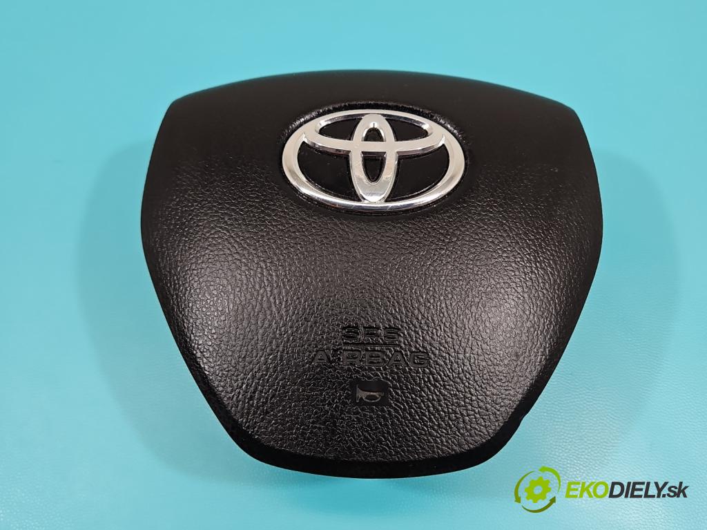 Toyota Auris II 2012-2018 1.6 16V 132 hp manual 97 kW 1598 cm3 5- Polštář: vzduch: Řidič: 45130-02450-C0 (Airbagy)