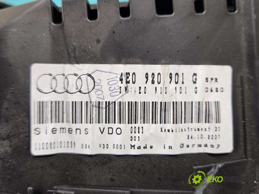Audi A8 D3 2002-2009 3.0 tdi 211KM automatic 155 kW 2967 cm3 4- prístrojovka/ budíky 4E0920901G (Prístrojová doska)