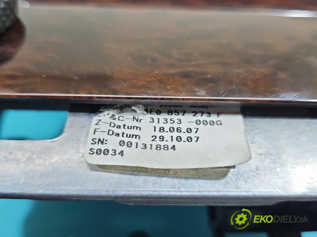 Audi A8 D3 2002-2009 3.0 tdi 211KM automatic 155 kW 2967 cm3 4- Zobrazit: 4E0919603K (Prístrojová doska)