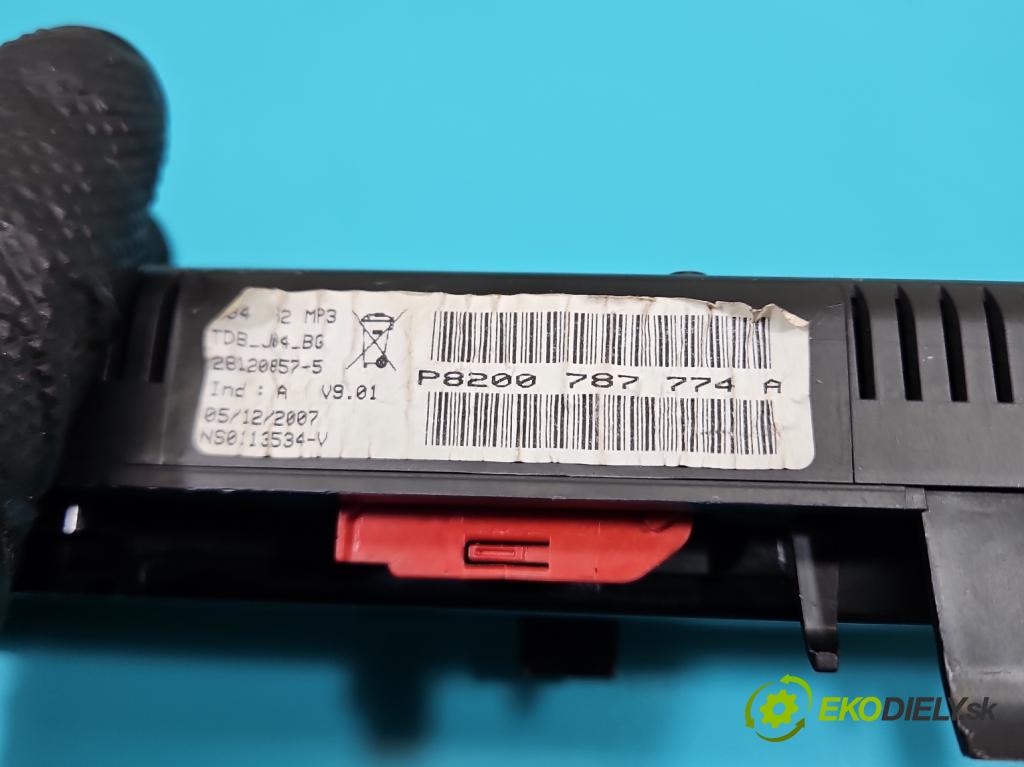 Renault Scenic II 2003-2009 1.9 dci 120 HP manual 88 kW 1870 cm3 5- prístrojovka/ budíky 8200787774A (Prístrojová doska)