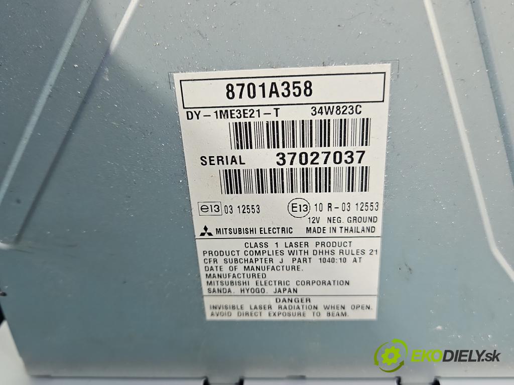 Mitsubishi Space Star II 2012-2020 1.2 80 HP manual 59 kW 1193 cm3 5- Radio originál 8701A358