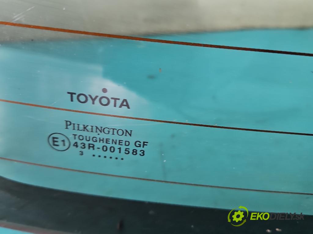 Toyota Auris II 2012-2018 1.6 16V 132  HP manual 97 kW 1598 cm3 5- sklo zadná  (Sklo zadné)