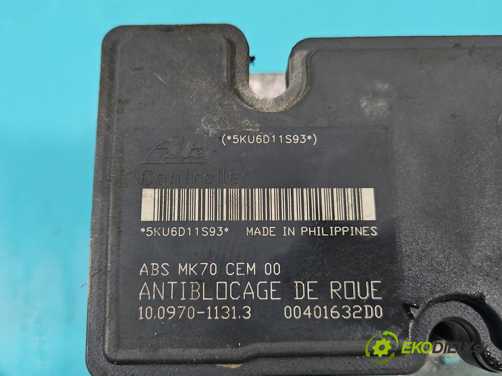 Peugeot 207 1.4 16V 88 HP manual 65 kW 1360 cm3 3- čerpadlo abs 9661691580 (Pumpa ABS)