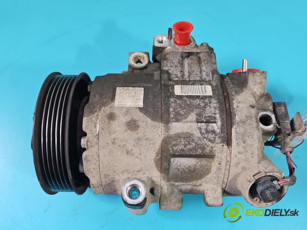 Seat Cordoba II 6L 2002-2008 1.4 16V 101 HP manual 74 kW 1390 cm3 4- Kompresor: klimatizácie 6Q0820803D (Kompresor klimatizácie)