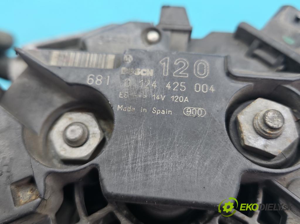 Opel Vectra C 2002-2008 2.2 16V 155 HP manual 114 kW 2198 cm3 5- Alternator 0124425004 (Alternátor)