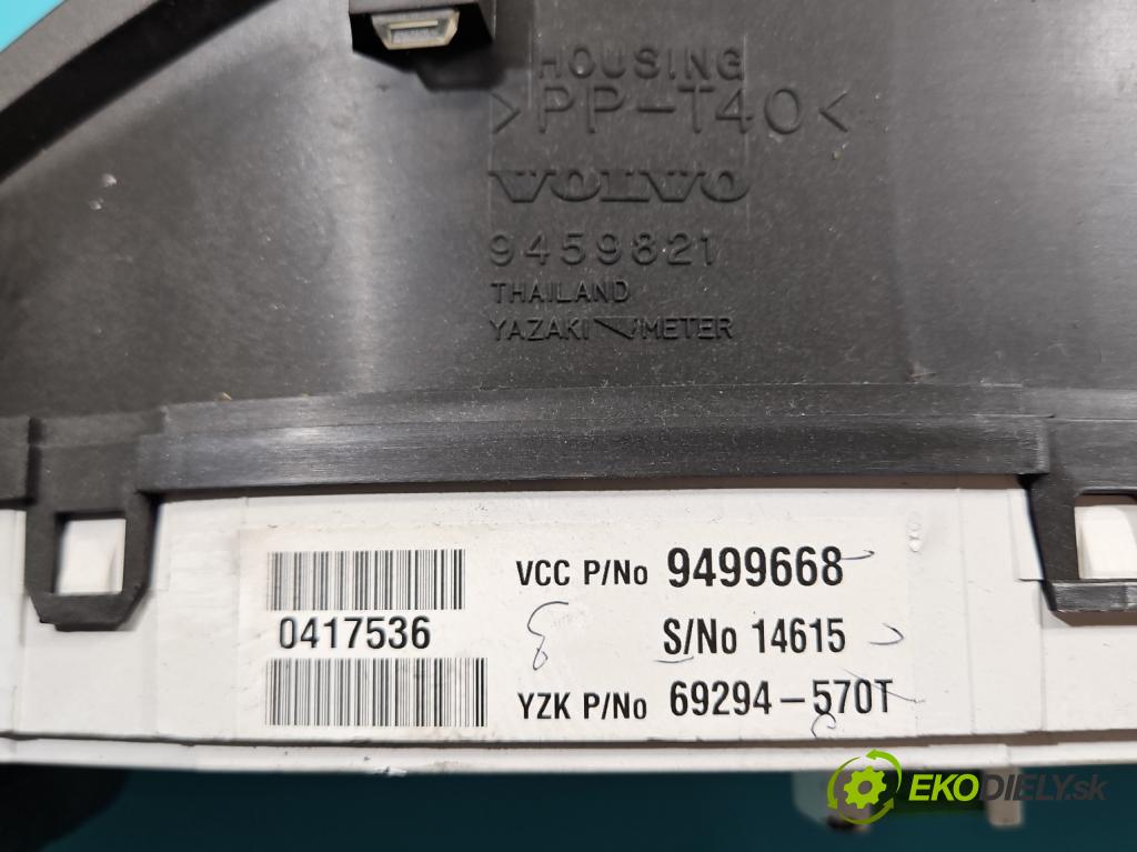 Volvo S80 I 1998-2006 2.4 20V 170 HP automatic 125 kW 2435 cm3 4- prístrojovka/ budíky 9499668 (Prístrojová doska)