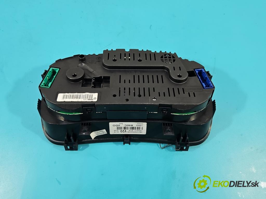Vw Golf IV 1997-2003 1.9 tdi 101 HP manual 74 kW 1896 cm3 5- prístrojovka/ budíky 1J0920846C (Prístrojová doska)