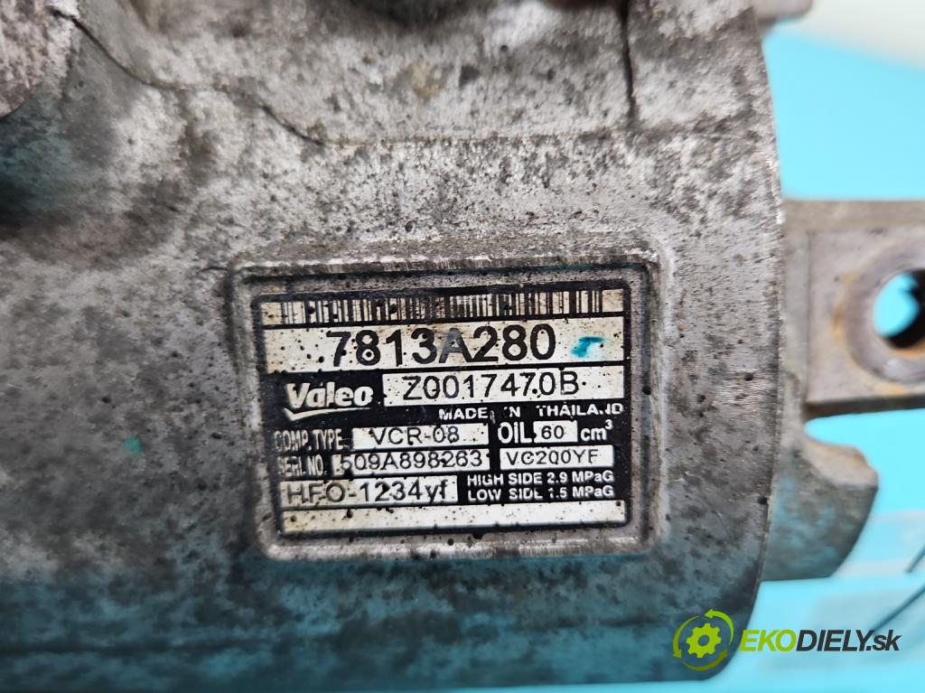Mitsubishi Space Star II 2012-2020 1.2 80 HP manual 59 kW 1193 cm3 5- Kompresor: klimatizácie 7813A280 (Kompresor klimatizácie)
