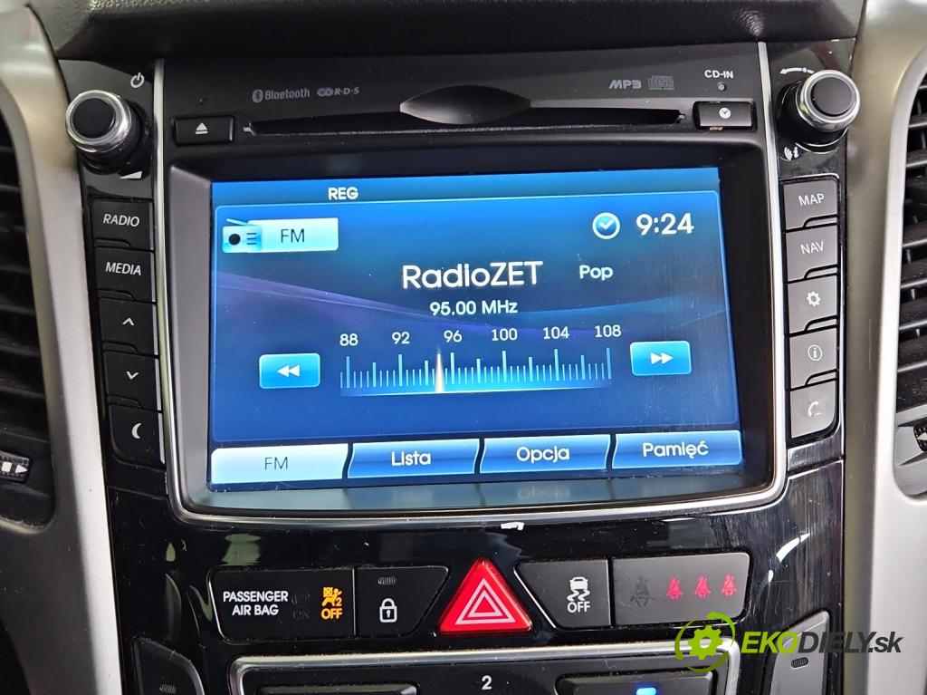 Hyundai I30 II 2012-2016 1.4 crdi 90 HP manual 66 kW 1396 cm3 5- Radio originál 96560-A6000