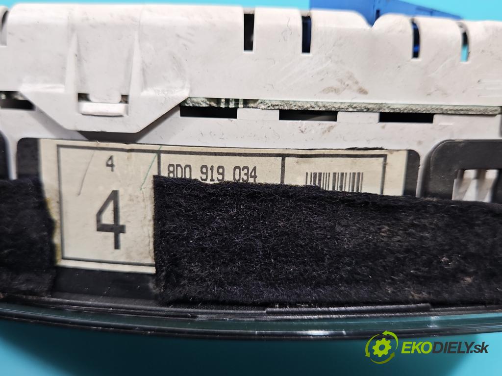 Audi A4 B5 1994-2001 1.9 tdi 110 HP manual 81 kW 1896 cm3 5- prístrojovka/ budíky 8D0919034 (Prístrojová doska)