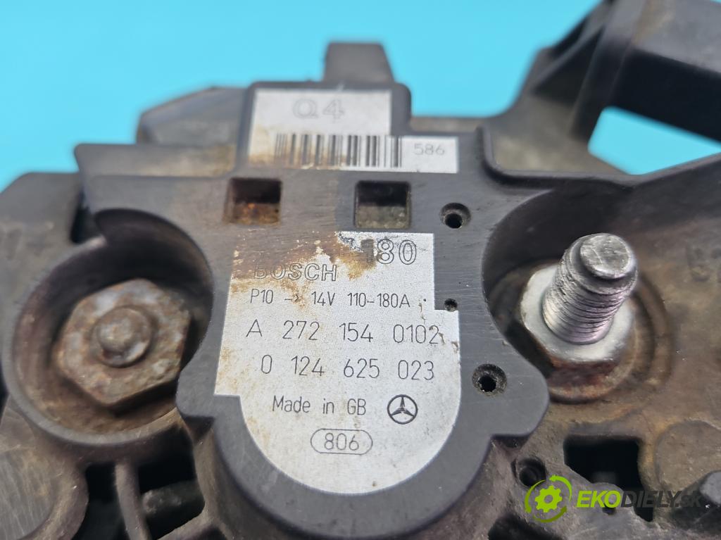 Mercedes CLS I C219 2004-2010 3.5 V6 (272964) 272 HP automatic 200 kW 3498 cm3 4- Alternator A2721540102 (Alternátor)
