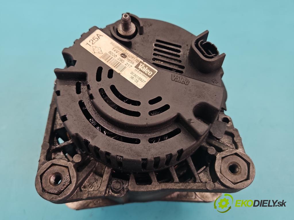 Renault Scenic II 2003-2009 1.9 dci 120 HP manual 88 kW 1870 cm3 5- Alternator 8200290217 (Alternátor)