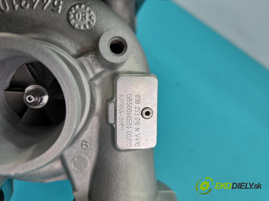 Vw Golf IV 1997-2003 1.9 tdi 101 HP manual 74 kW 1896 cm3 5- turbodúchadlo, turbo repasovaná KP39A-0007