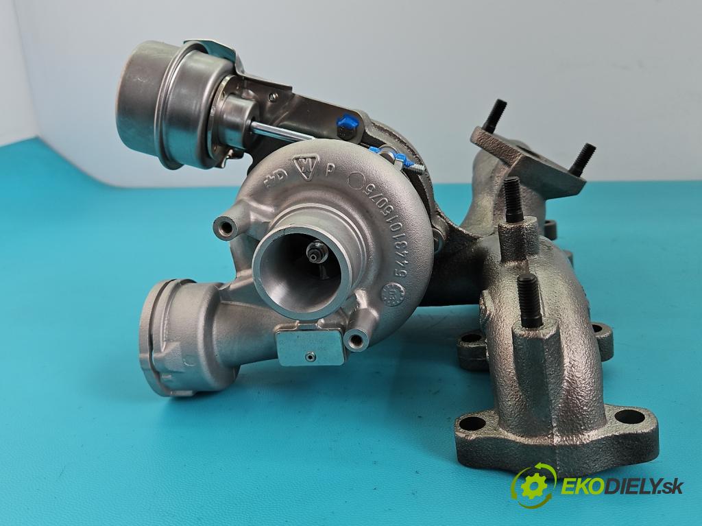 Vw Golf IV 1997-2003 1.9 tdi 101 HP manual 74 kW 1896 cm3 5- turbodúchadlo, turbo repasovaná KP39A-0007