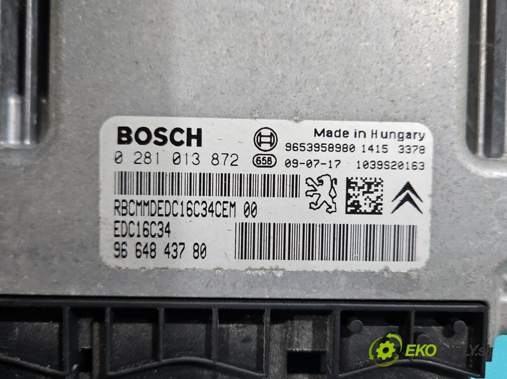 Peugeot Partner II 2008-2018 1.6 hdi 90 HP manual 66,2 kW 1560 cm3 5- riadiaca jednotka motora 0281013872