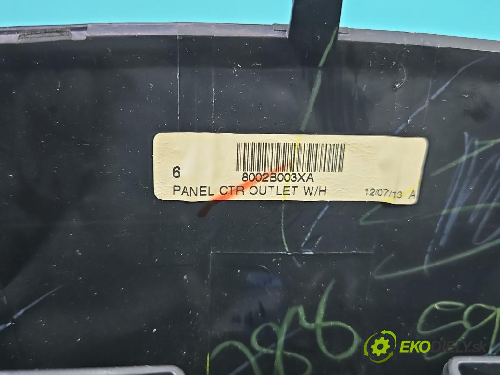 Mitsubishi Space Star II 2012-2020 1.2 80 HP manual 59 kW 1193 cm3 5- Mřížka: kúrenia stredová 8002B003XA (Mriežka kúrenia (fukár))