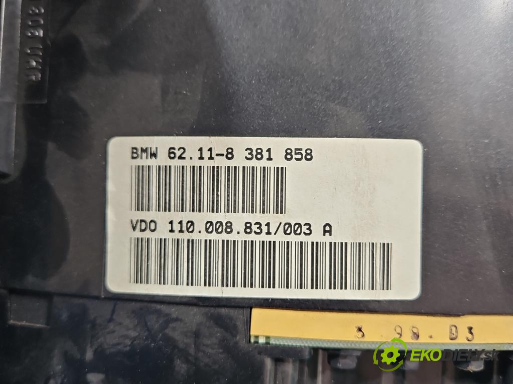 Bmw 3 E36 1991-2000 1.9 105 HP manual 77 kW 1895 cm3 3- prístrojovka/ budíky 8381858 (Prístrojová doska)