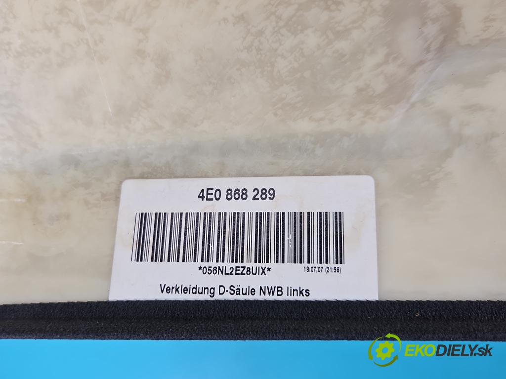 Audi A8 D3 2002-2009 21 EL / ALCANTARA / model krátka x4
