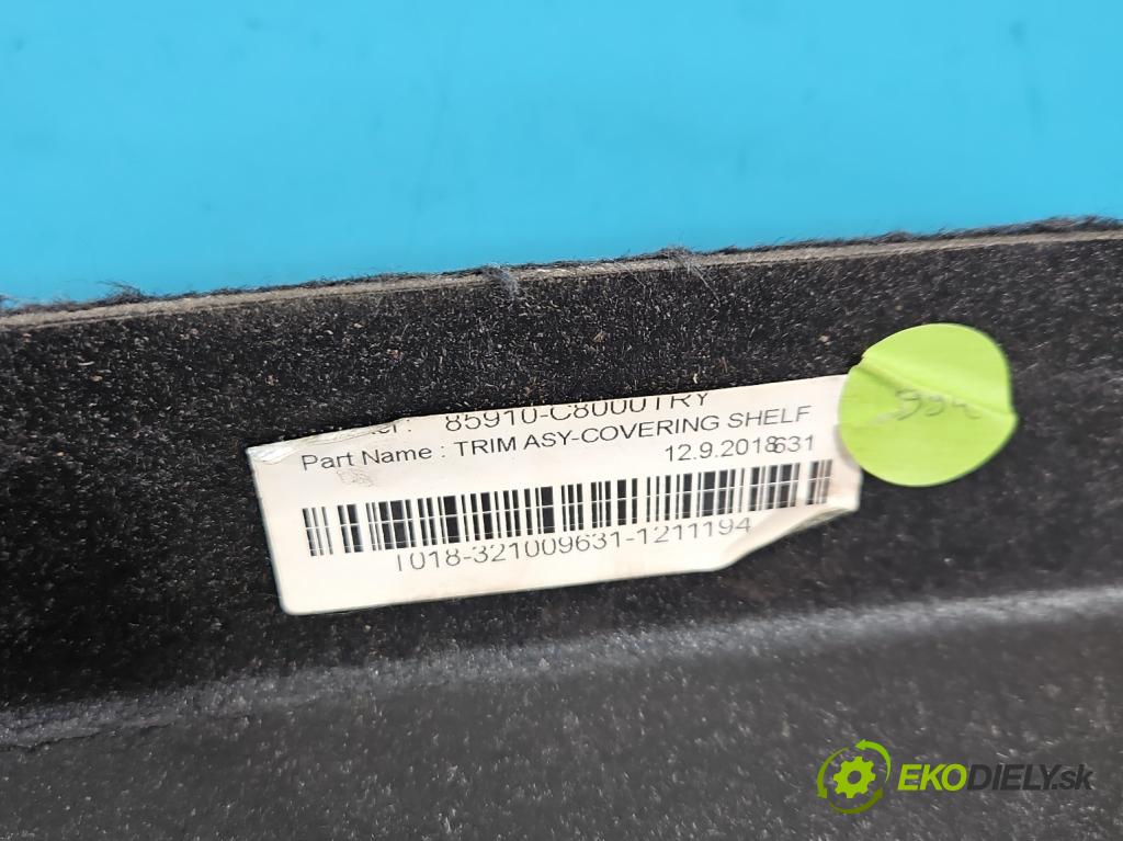 Hyundai i20 II 2014 -2020 1.2 16V 84KM manual 61.8 kW 1248 cm3 5- zadná 85910-C8000 (Pláto kufra)