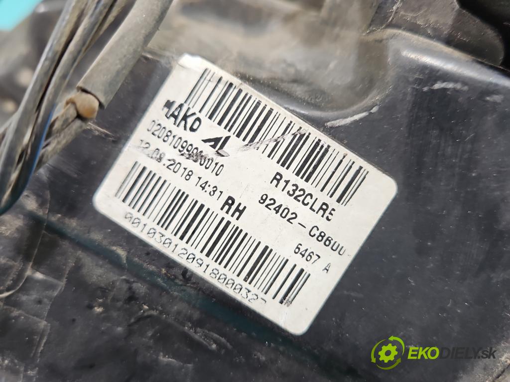 Hyundai i20 II 2014 -2020 1.2 16V 84KM manual 61.8 kW 1248 cm3 5- svetlo / reflektor zadné pravé 92402-C8600 (Kľučka dverí ostatné)