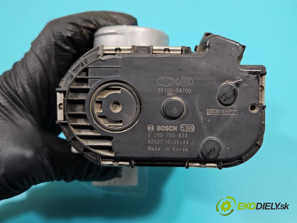 Hyundai i20 II 2014 -2020 1.2 16V 84KM manual 61,8 kW 1248 cm3 5- klapka 0280750634 (Škrtiaca klapka)