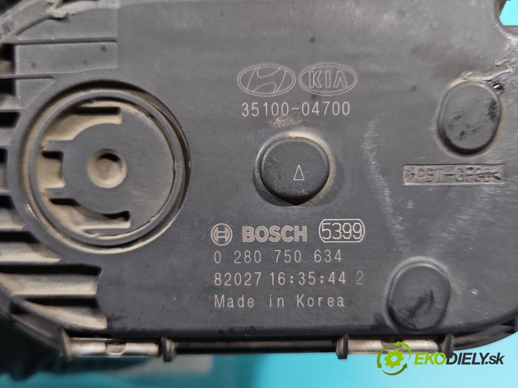 Hyundai i20 II 2014 -2020 1.2 16V 84KM manual 61,8 kW 1248 cm3 5- klapka 0280750634 (Škrtiaca klapka)