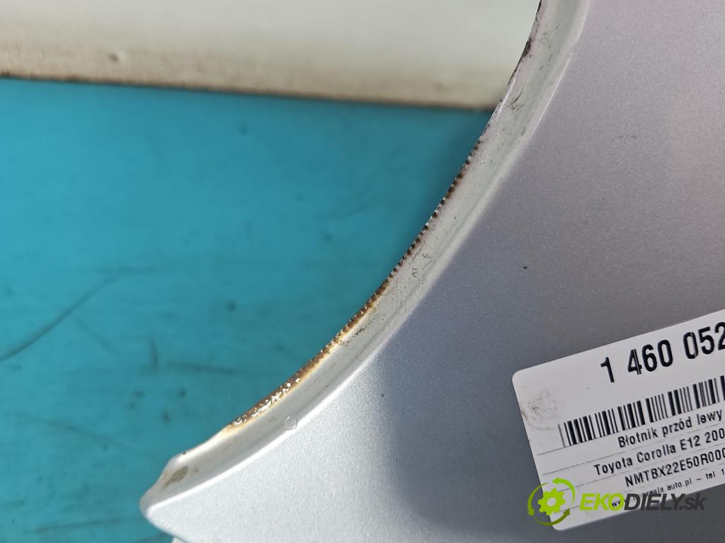 Toyota Corolla E12 2001-2009 2.0 D4D 110 hp manual 81 kW 1975 cm3 4- blatnik přední levý  (Levý přední blatník)