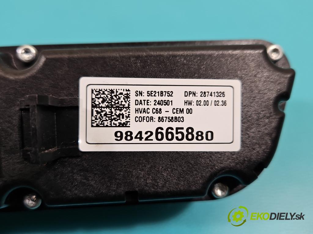 Opel Mokka B 2020 - 1.2 T 131 HP automatic 96 kW 1199 cm3 5- panel kúrenia 9842665880