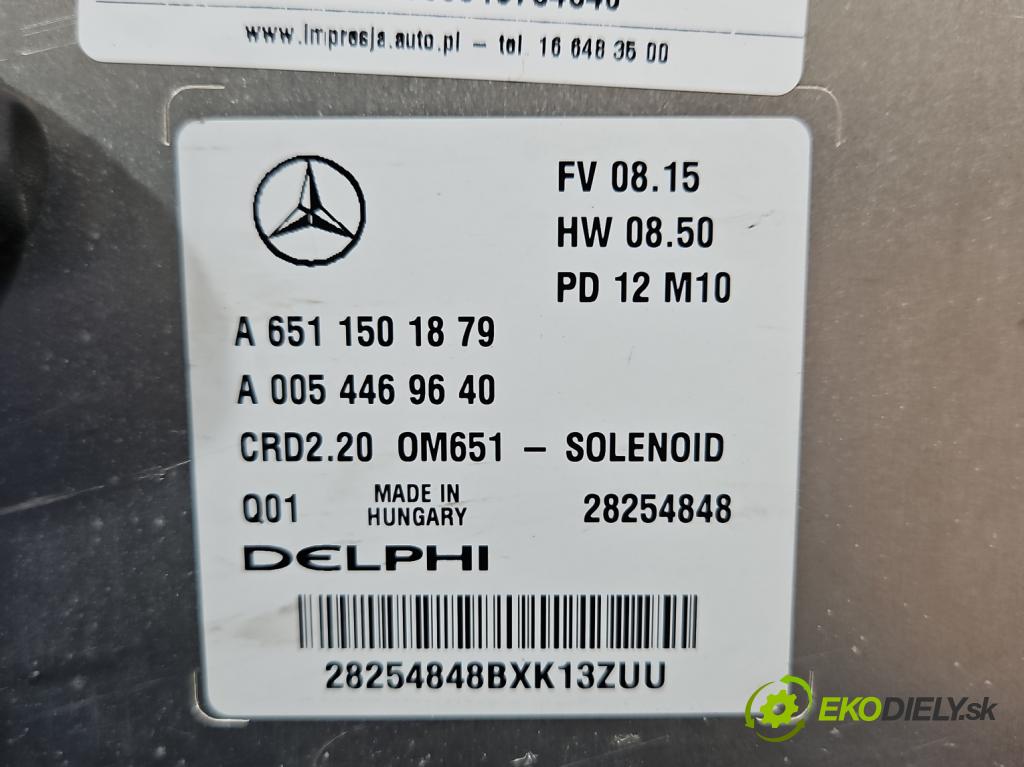 Mercedes Vito W639 2003-2014 2,2.0 cdi (651900) 136 HP manual 100 kW 2143 cm3 5- riadiaca jednotka motora A6511501879