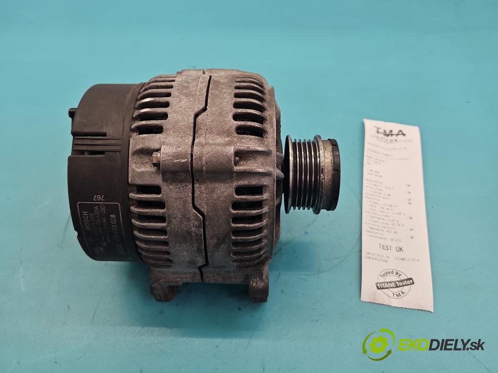 Audi A4 B5 1994-2001 1.9 tdi 110 HP manual 81 kW 1896 cm3 5- Alternator 0123515003 (Alternátor)