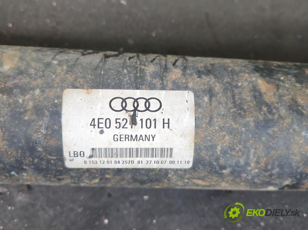 Audi A8 D3 2002-2009 3.0 tdi 211KM automatic 155 kW 2967 cm3 4- Hřídel: zadné 4E0521101H (Kardaňový hriadeľ)