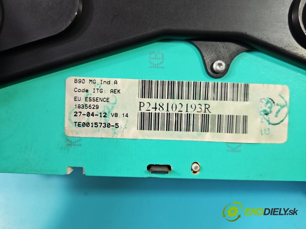 Dacia Sandero I 2008-2012 1.6b 84KM manual 62 kW 1598 cm3 5- prístrojovka/ budíky 248102193R (Prístrojová doska)