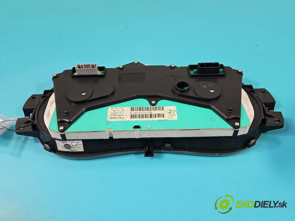 Dacia Sandero I 2008-2012 1.6b 84KM manual 62 kW 1598 cm3 5- prístrojovka/ budíky 248102193R (Prístrojová doska)